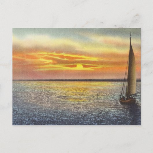 Sonnenuntergang auf Cape Cod Postkarte (Vorderseite)