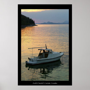 Sonnenuntergang auf Cavtat Bucht Poster