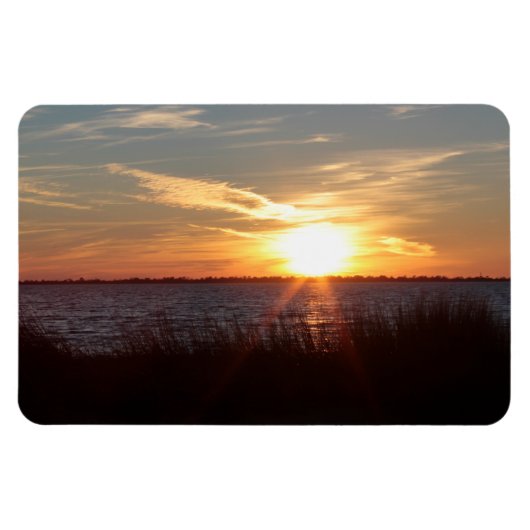 Sonnenuntergang auf Chincoteague Island. Magnet (Horizontal)