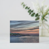 Sonnenuntergang auf Cromer Cliffs Postkarte (Stehend Vorderseite)