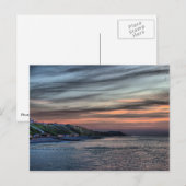 Sonnenuntergang auf Cromer Cliffs Postkarte (Vorne/Hinten)