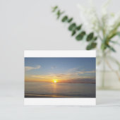 Sonnenuntergang auf Danksagung Feiertagspostkarte (Stehend Vorderseite)