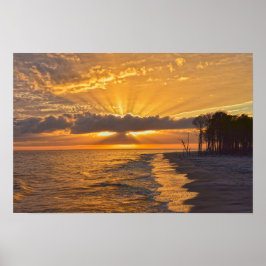 Sonnenuntergang auf Dauphin Island, Alabama Poster