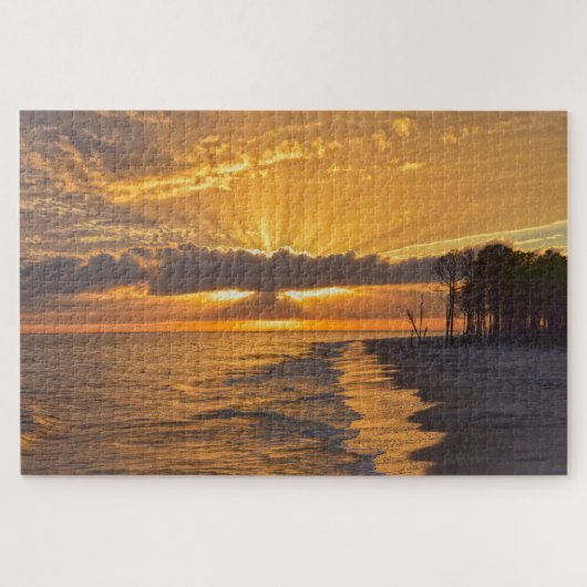 Sonnenuntergang auf Dauphin Island, Alabama Puzzle (Horizontal)