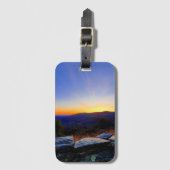 Sonnenuntergang auf dem Blue Ridge Parkway Gepäckanhänger (Vorderseite Vertikal)