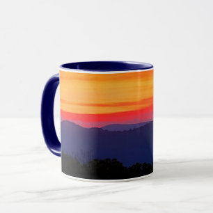 Sonnenuntergang auf dem Blue Ridge Parkway Tasse