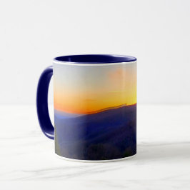 Sonnenuntergang auf dem Blue Ridge Parkway Tasse