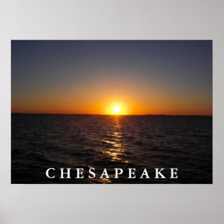 Sonnenuntergang auf dem Chesapeake Poster