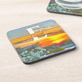 Sonnenuntergang auf dem Dach 2295 Getränkeuntersetzer (Linke Seite)