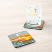 Sonnenuntergang auf dem Dach 2295 Getränkeuntersetzer (Rechte Seite)