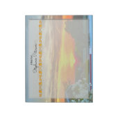 Sonnenuntergang auf dem Dach 2295 Notizblock (Rotiert)