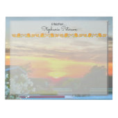 Sonnenuntergang auf dem Dach 2295 Notizblock (Vorderseite)