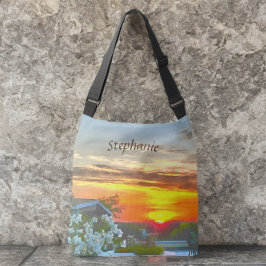 Sonnenuntergang auf dem Dach 2295 Tragetaschen Mit Langen Trägern