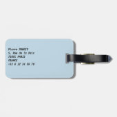 Sonnenuntergang auf dem Eiffelturm und Pont Rouell Gepäckanhänger (Rückseite horizontal)