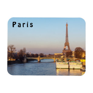 Sonnenuntergang auf dem Eiffelturm und Pont Rouell Magnet