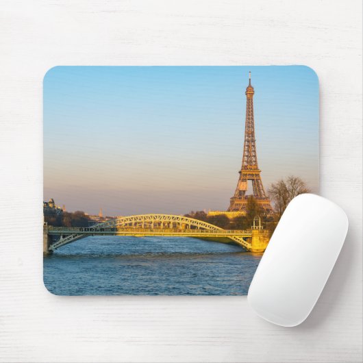 Sonnenuntergang auf dem Eiffelturm und Pont Rouell Mousepad (Mit Mouse)