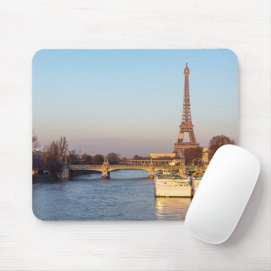 Sonnenuntergang auf dem Eiffelturm und Pont Rouell Mousepad (Mit Mouse)
