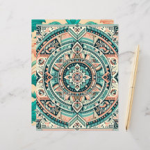 Sonnenuntergang auf dem Gemusterten Scrapbook