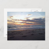 SONNENUNTERGANG AUF DEM GOLF POSTKARTE (Vorne/Hinten)