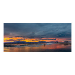 Sonnenuntergang auf dem Höhepunkt - Marina Del Rey Fotodruck