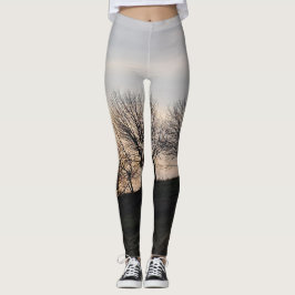 Sonnenuntergang auf dem Hügel - Leggings für Fraue