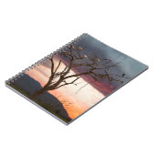 Sonnenuntergang auf dem Kandheri-Sumpf mit afrikan Notizblock (Linke Seite)