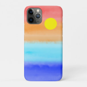 Sonnenuntergang auf dem Meer Aquarell Abstrakte Ku Case-Mate iPhone Hülle