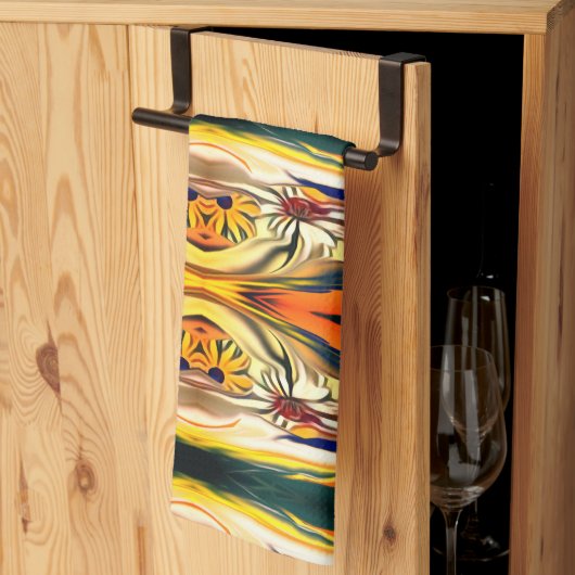 Sonnenuntergang auf dem Meer Geschirrtuch (Drittel gefaltet)