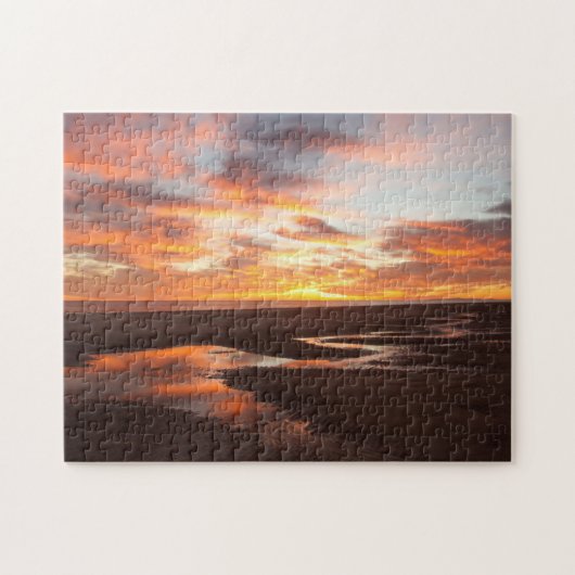 Sonnenuntergang auf dem Meer von Cortez Puzzle (Horizontal)