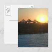 Sonnenuntergang auf dem Mississippi Postkarte (Vorne/Hinten)