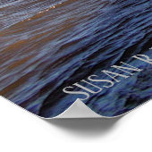 Sonnenuntergang auf dem Mississippi River Poster (Ecke)