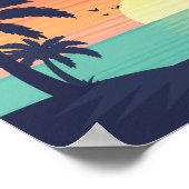 Sonnenuntergang auf dem Ozean-Poster Poster (Ecke)