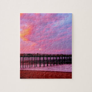 Sonnenuntergang auf dem Pier Puzzle