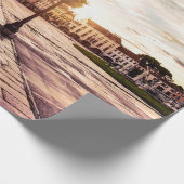Sonnenuntergang auf dem Platz Padova in Italien Geschenkpapier (Ecke)