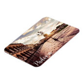 Sonnenuntergang auf dem Platz Padova in Italien Magnet (Linke Seite)