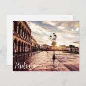 Sonnenuntergang auf dem Platz Padova in Italien Postkarte (Vorne/Hinten)