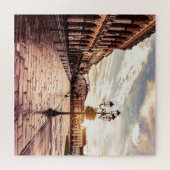 Sonnenuntergang auf dem Platz Padova in Italien Puzzle (Horizontal)