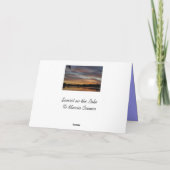 Sonnenuntergang auf dem See Karte (Rückseite)