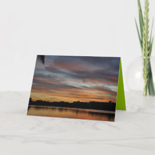 Sonnenuntergang auf dem See Karte