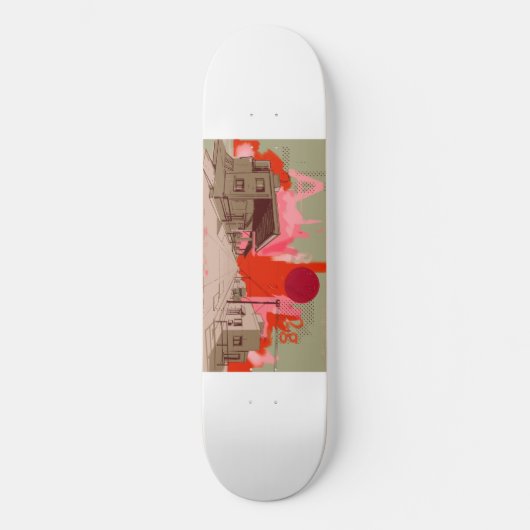 Sonnenuntergang auf dem Skateboarddeck (Vorderseite)