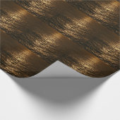 Sonnenuntergang auf dem Wasser Abstrakte Ozeanfoto Geschenkpapier (Ecke)