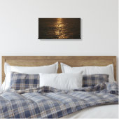 Sonnenuntergang auf dem Wasser Abstrakte Ozeanfoto Leinwanddruck (Insitu (Schlafzimmer))