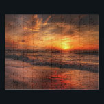 Sonnenuntergang auf dem Wasser-Acryl-Puzzlespiel Puzzle<br><div class="desc">Der Sonnenuntergang auf dem Wasser-Acrylpuzzlespiel ist perfekt für Naturliebhaber und die, die den Strand und das Meer genießen. Das Foto kennzeichnet einen goldenen Sonnenuntergang über dem Wasser, mit flüssigen Wolken in einem Gold und in einem orange Himmel, über Gold und orange Wasser. Gerade ein schönes Bild. Genießen Sie das Puzzlespiel...</div>