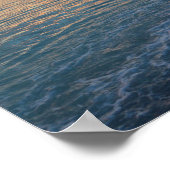 Sonnenuntergang auf dem Wasser fotografiert Poster (Ecke)