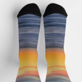 Sonnenuntergang auf den Abstrakten, verrückten Soc Socken (Oben)