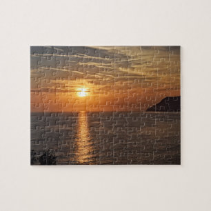 Sonnenuntergang auf den Cinque Terre, Italien - 8x Puzzle