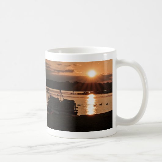 Sonnenuntergang auf den Docks Kaffeetasse (Rechts)