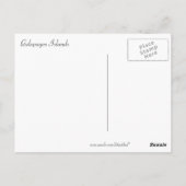 Sonnenuntergang auf den Galapagos-Inseln Postkarte (Rückseite)