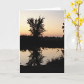 Sonnenuntergang auf den Jeden Anlässen von Horsesh Karte (Gelbe Blume)