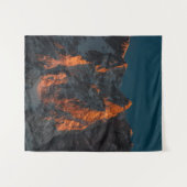 Sonnenuntergang auf den majestätischen Bergen Wandteppich (Vorderseite (Horizontal))